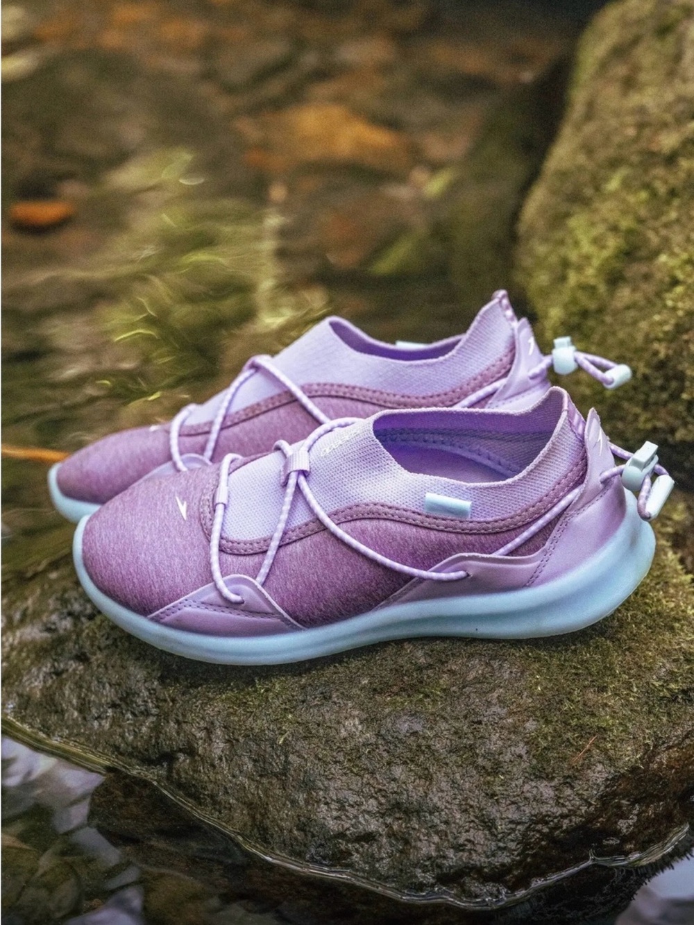 Speedo NWT! Junior Watertrek Water Shoes In Lilac Size S/Junior